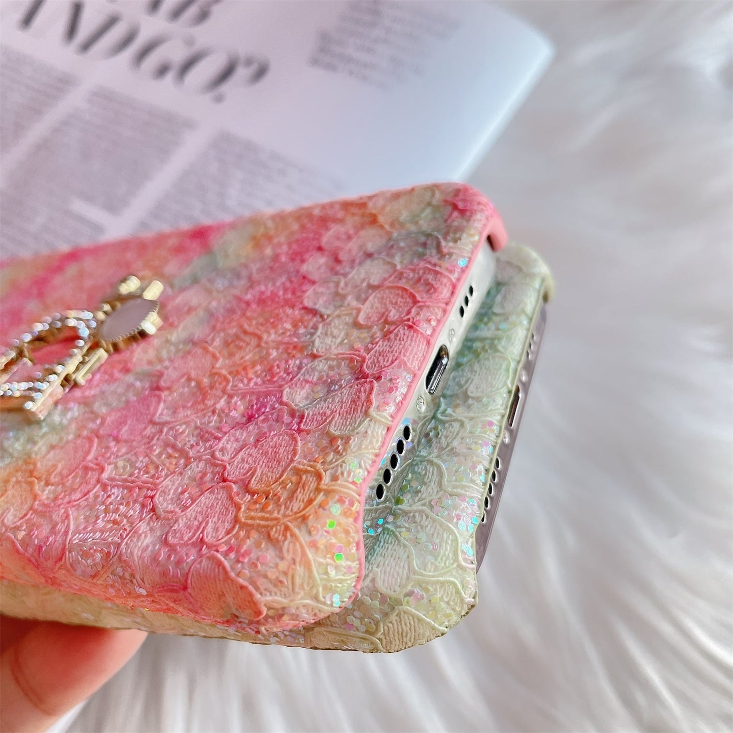 Glitter Diamond Logo Case