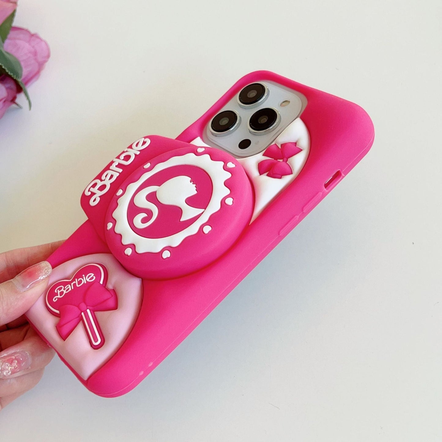 Lovely Pink Silicone Camera Case