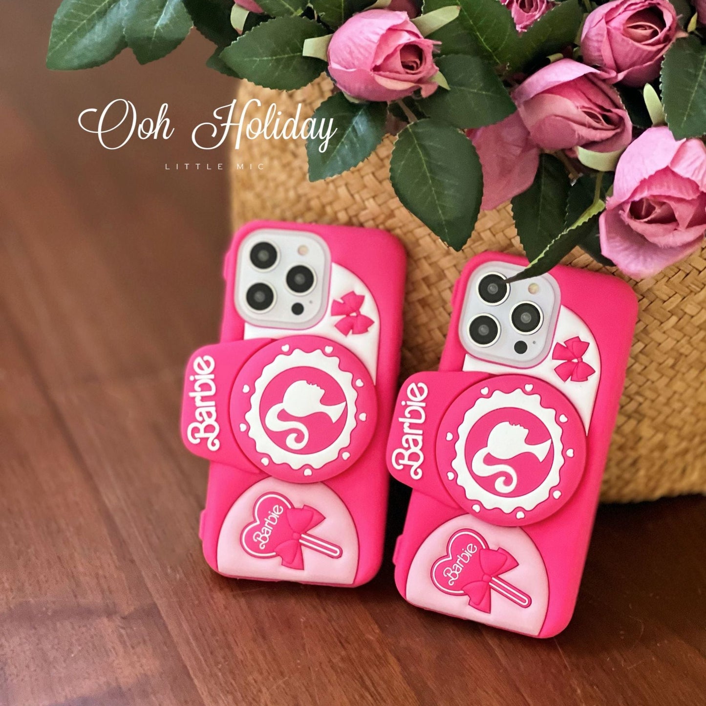 Lovely Pink Silicone Camera Case