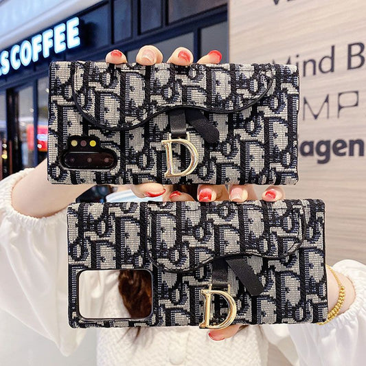 Fashion Embossed Card Holder Samsung Case