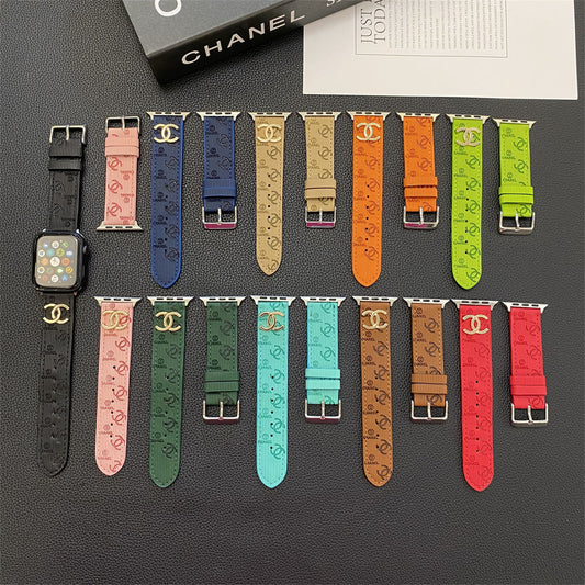 Embossed Metal Logo Apple Watch Band