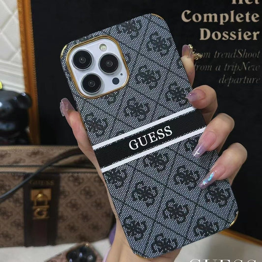 Electroplating Anti-Fall Retro Embossed Case