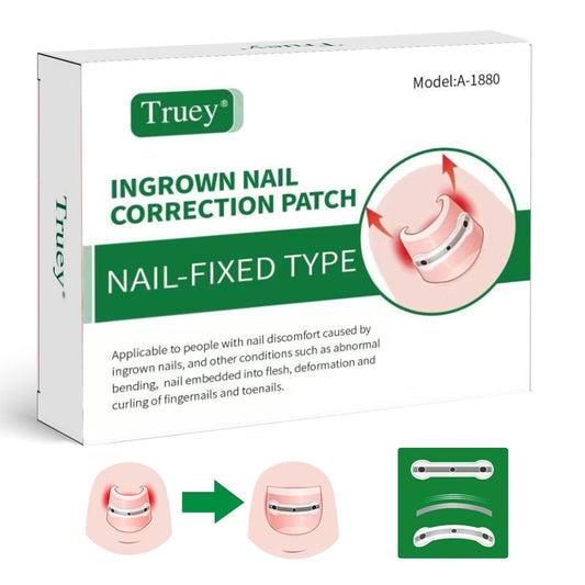 Correction patch, Ingrown Toenail Corrector, Nail correction tool,Ingrown Toenail Removal Kit,Cuttable Applicable for any nail size,Reusable