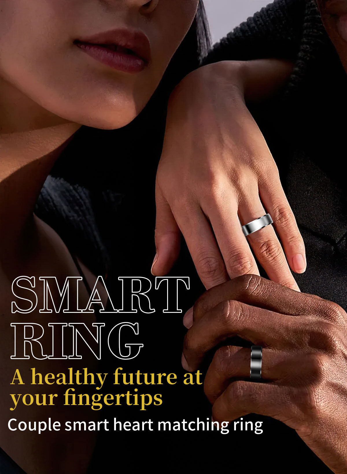 Smart Ring for Men Women, Health Fitness Tracker with Heart Rate/Blood Pressure/Blood Oxygen Monitor,Sleep Tracker,Pedometer, No Subscription