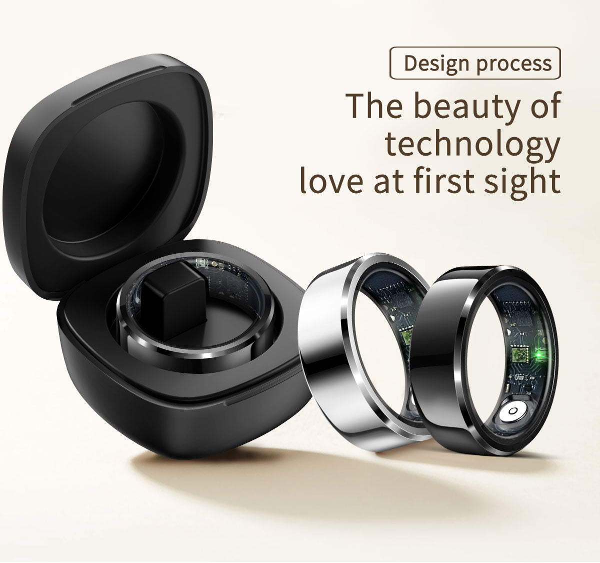 Smart Ring for Men Women, Health Fitness Tracker with Heart Rate/Blood Pressure/Blood Oxygen Monitor,Sleep Tracker,Pedometer, No Subscription